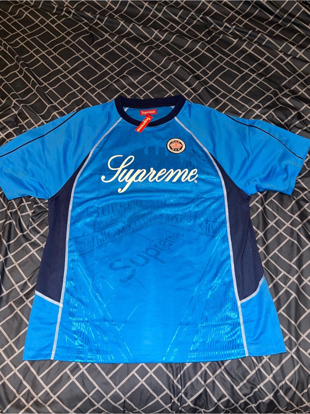 Supreme jacquard soccer jersey